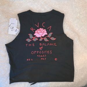 Women’s RVCA Tie Front Tank Top